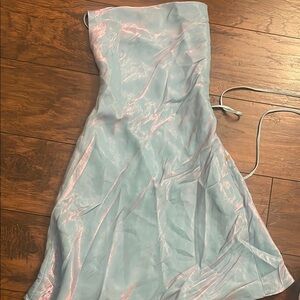 Princess Polly Iridescent Blue Mini Dress